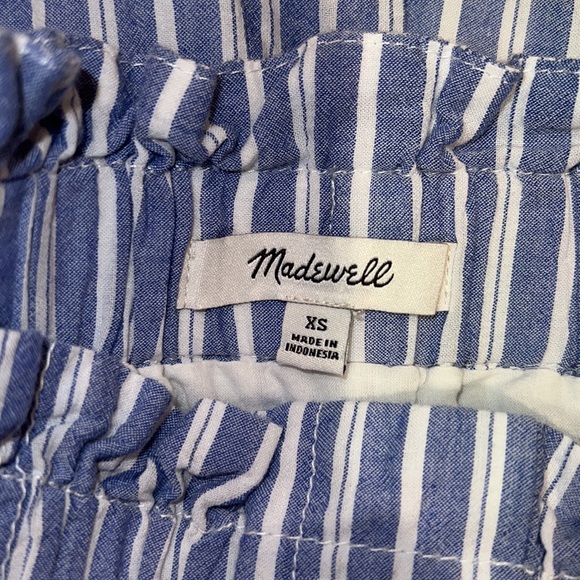 Madewell blue and white striped midi skirt - Picture 3 of 3
